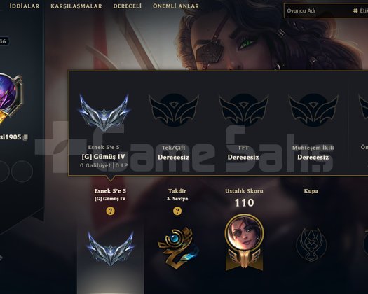 TR 36 LVL HANDMADE FLEX SİLVER 4 SOLOQ UNRANKED