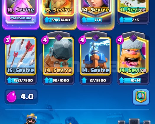 Clash Royale Acil satılık hesap