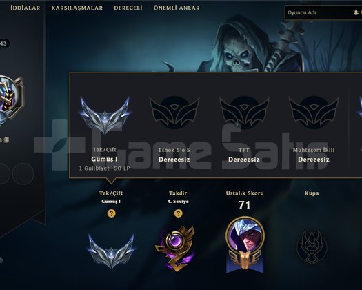 Silver 1 fresh tarzı 70 şampiyon