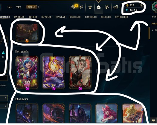 TR / 123 LEVEL / 82 SKİN / 123 HERO +MAİL