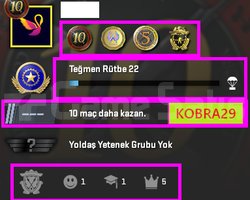 FACEİT+7K OYUN+4 MADALYA 132 WİN 303 SAAT SEÇKİN