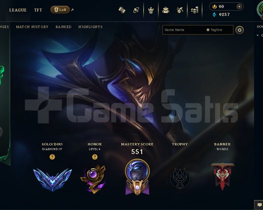 League of legends Diamond hesap