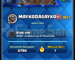 CLASH ROYALE 14000 KUPA HESAP