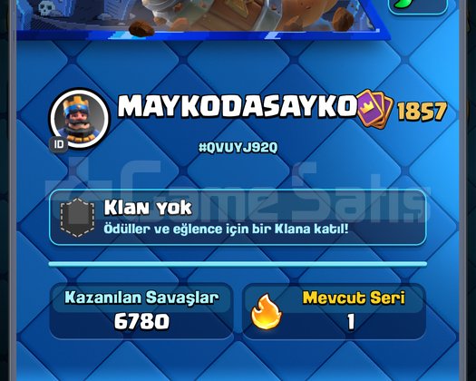 CLASH ROYALE 14000 KUPA HESAP
