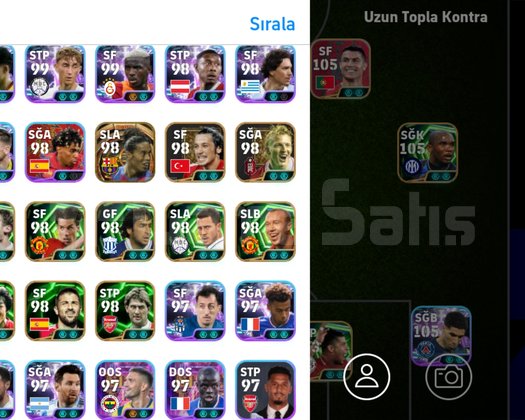 3264 satılık e-football hesabı