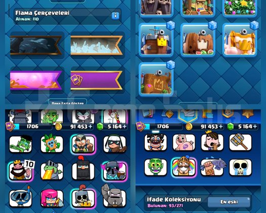 CLASH ROYALE 12821 KUPALI 6 YILLIK HESAP