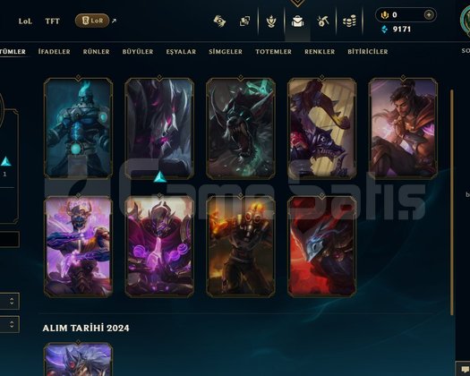 EUW ELMAS 4  10 SKİNLİ HESAP
