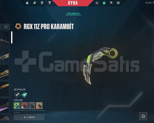 RGX KARAMBİT - KELEBEK - KAOS VANDAL 89 SKİN EFSO