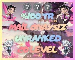 TR +20 LEVEL - MAİL ONAYSIZ - UNRANKED