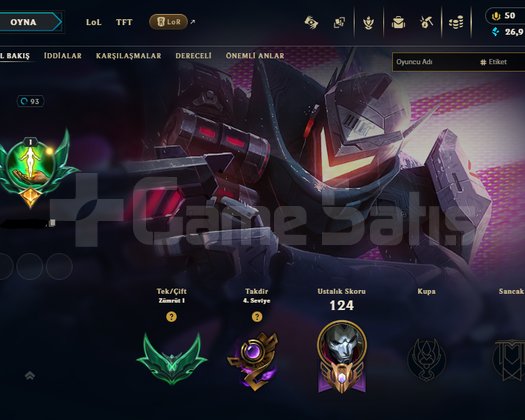 EUW Zümrüt 1 Hesap l 28 Kostümlü Fenasall