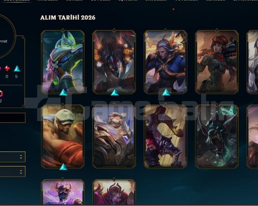 Euw 400 LP master high elo hesap 125 şampiyon 12 s