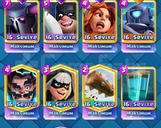 CLASH ROYALE FULL HESAP KUPA YOLU BİTMİŞ BOL TAŞLI
