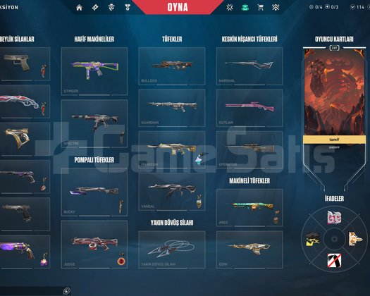 5 Setli+50den Fazla Skin+Kusursuz