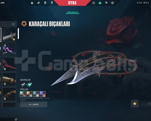 6 Vandal Skinli Karaçalı Setli Mükemmel Hesap