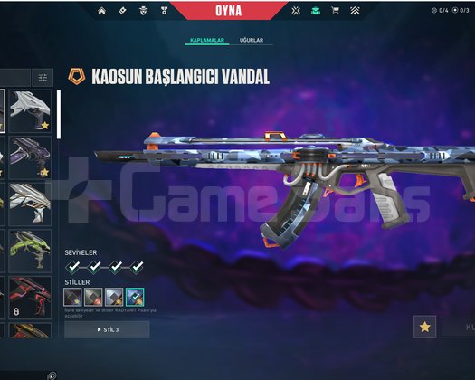 6 Vandal Skinli Karaçalı Setli Mükemmel Hesap