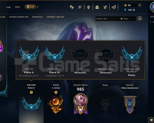 EUW | 280 SKİN | PLATİN 2