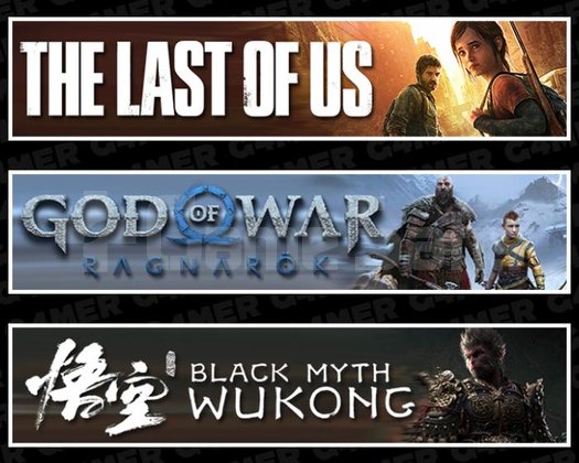 The Last Of Us 1 +Ragnarök +Black Myth Wukong