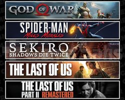 GOW +Miles +Sekiro +TLOU1 +2