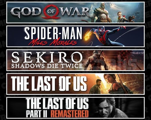 GOW +Miles +Sekiro +TLOU1 +2