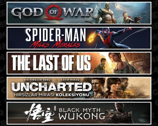 GOW +Miles +TLOU1 +UNCH +Wukong