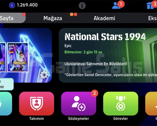 Ronaldo paketli e footbal hesabı