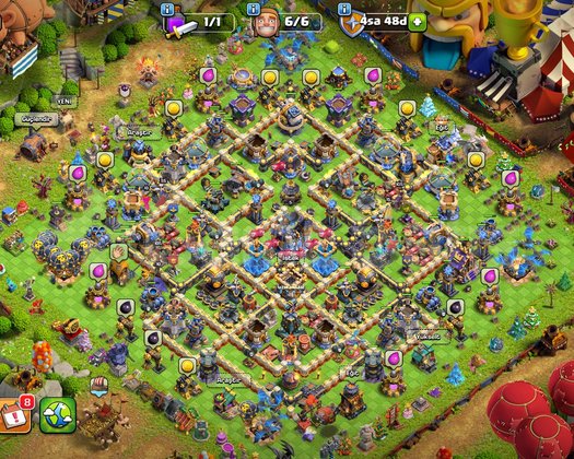 Neredeyse max Clash of Clans hesabı