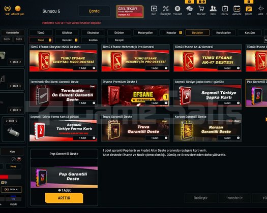 32K Materyalli 53 Seviye Zula Hesabı