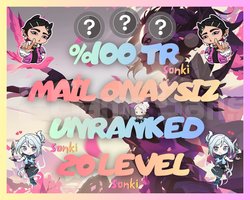 TR +20 LEVEL - MAİL ONAYSIZ - UNRANKED