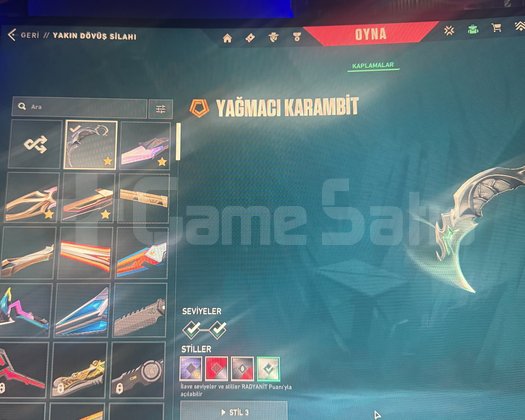 DOLU HESAP VALORANT 17 K yatırıldı