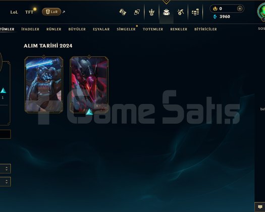 26 lvl EUW 2 skinli hesap