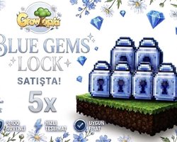 5x BLUE GEMS LOCK