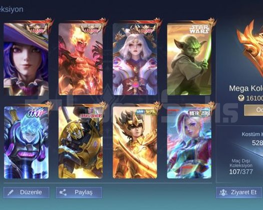 Mega 5 Legend 193 Maks hero maks amblem temiz bağ