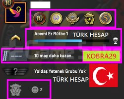 TR HESAP+FACEİT+ 5 MADALYA 126 WİN 254 SAAT SEÇKİN