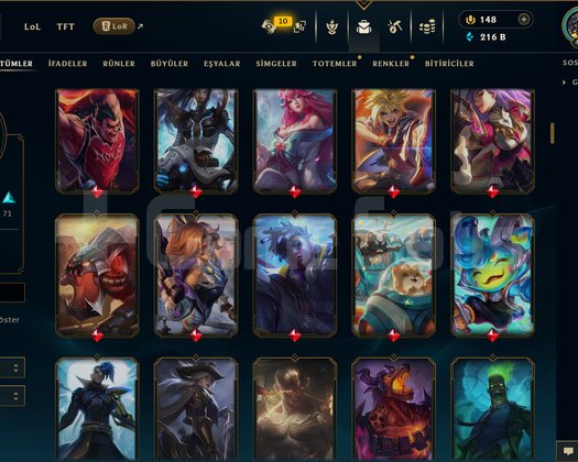 TR / 433 LEVEL / 183 SKİN / 168 HERO +MAİL