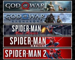GOW +Ragnarök +Miles +Spider 1 +2