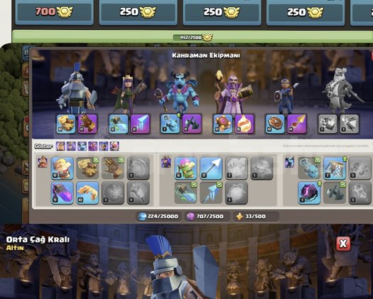 TH13 SAVUNMA MAX + 4000 TAŞ + 450 LİG MADALYASI