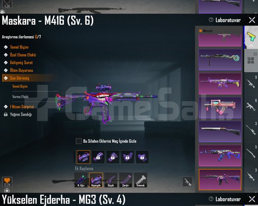 MASKARA M4 - 6SV / 116 DESTANSI / 3 MATERİAL DOL