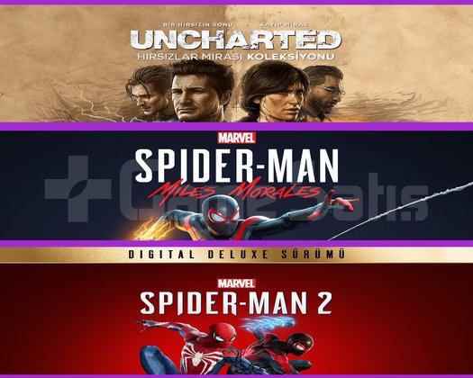 Uncharted + Miles Morales + Spiderman 2