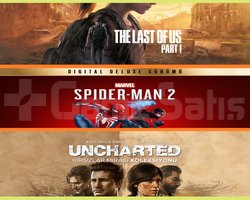 The Last of Us Part I + Spiderman 2 + Uncharted