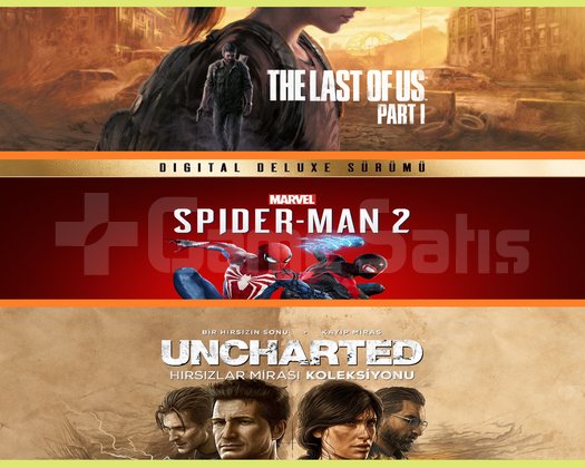 The Last of Us Part I + Spiderman 2 + Uncharted