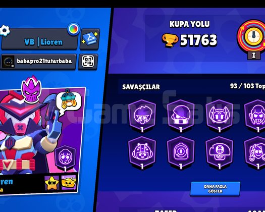 Satılık Hesap  51.763 Kupa  21 Prestij  64 Hype