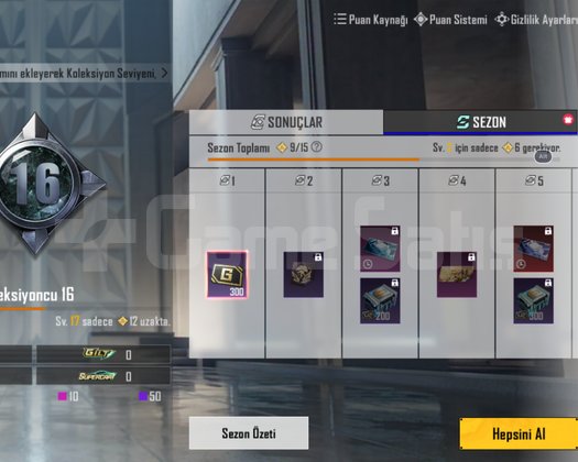 50 LEVEL - KIRMIZI YARIŞÇI SOVALYE - 10 EFSANEVI