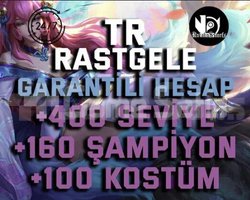 TR +400 SEVİYE +160 ŞAMPİYON RANDOM HESAP