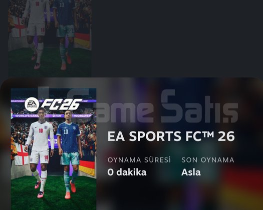 FC 26 Steam Hesabı Satılık | Full Erişim | Güve