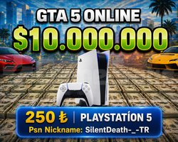 GTA V ONLINE   10.000.000 PS5 VERSİYON