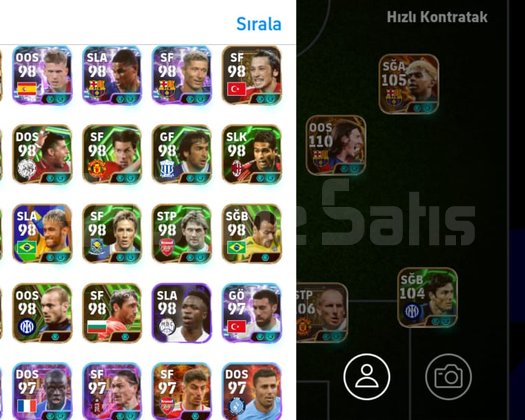 KG3272 5 BOMBACI 109 CRUİF 107 RONALDO