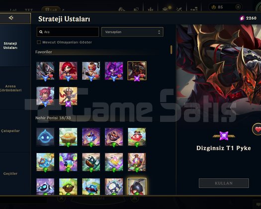 TR // 36 SKIN // TFT DİZGİNSİZ T1 PYKE VE YONE