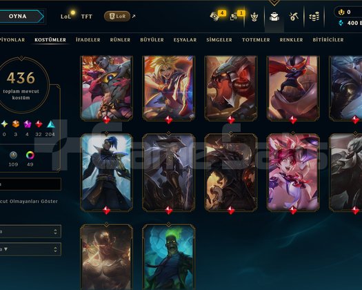 718 LEVEL / 436 SKİN / FUL HERO +MAİL +15K SATIŞ