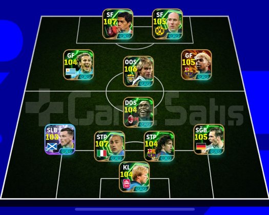 eFootball mobile satılık hesap