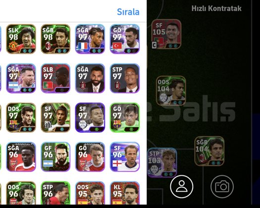 3210 TEK BAĞ 108 CANNAVARO 105 RONALDOLU HARİKA